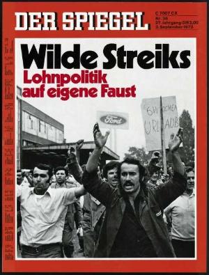 Titulka časopisu Der Spiegel, september 1973